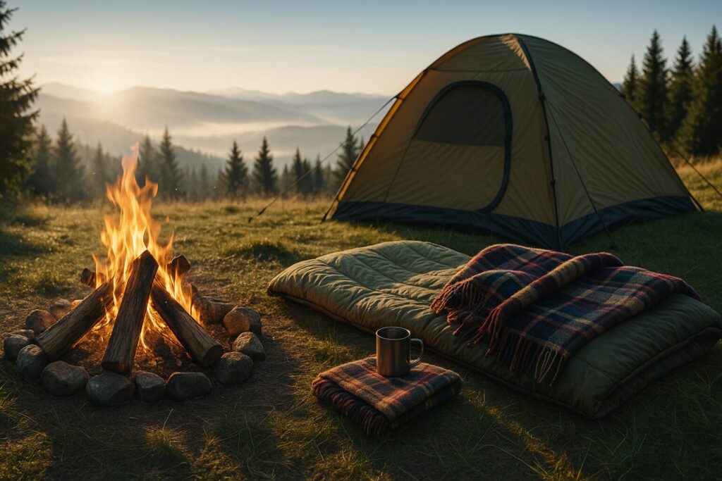 キャンプ中にできる簡単な防寒テクニック