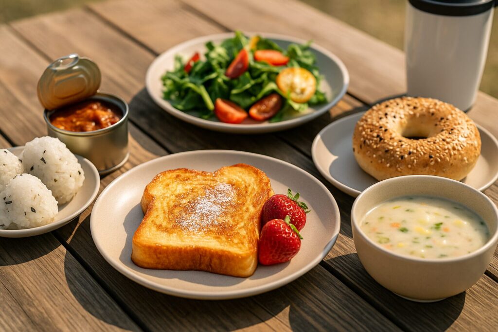 火を使わないキャンプの朝ごはんおすすめメニュー15選