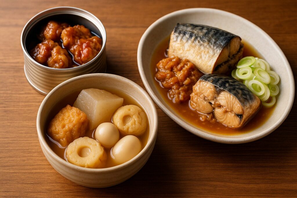 鯖缶・焼き鳥缶・おでん缶のアレンジ例