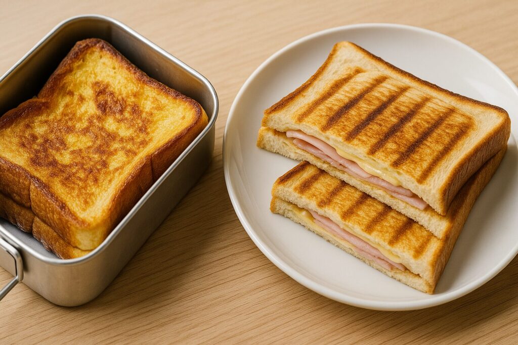 フレンチトースト風・ホットサンド風アレンジ