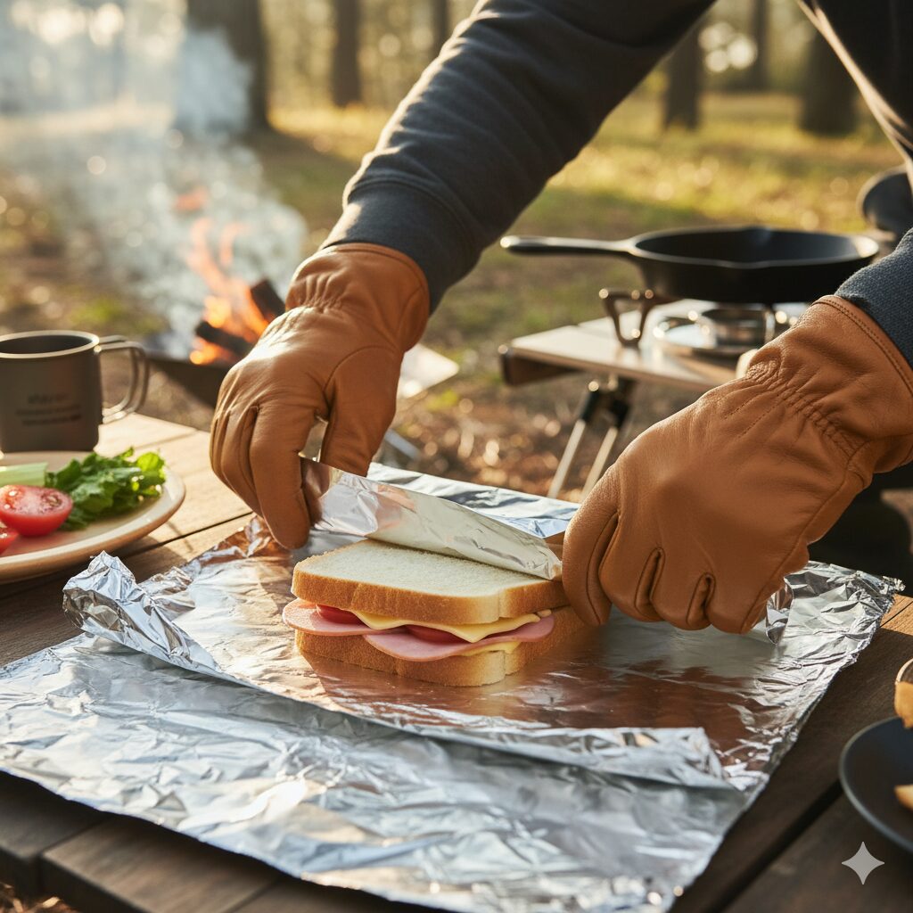 アルミホイルを皿代わりにした「簡単焼きピザ」レシピ