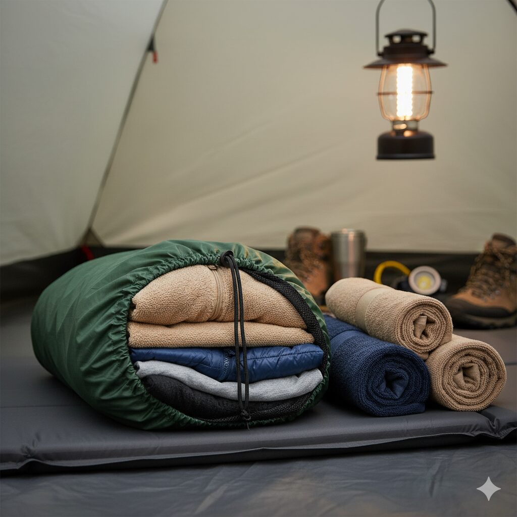 【僕の体験談】荷物を減らしたい時にキャンプの枕を代用するアイディア5選