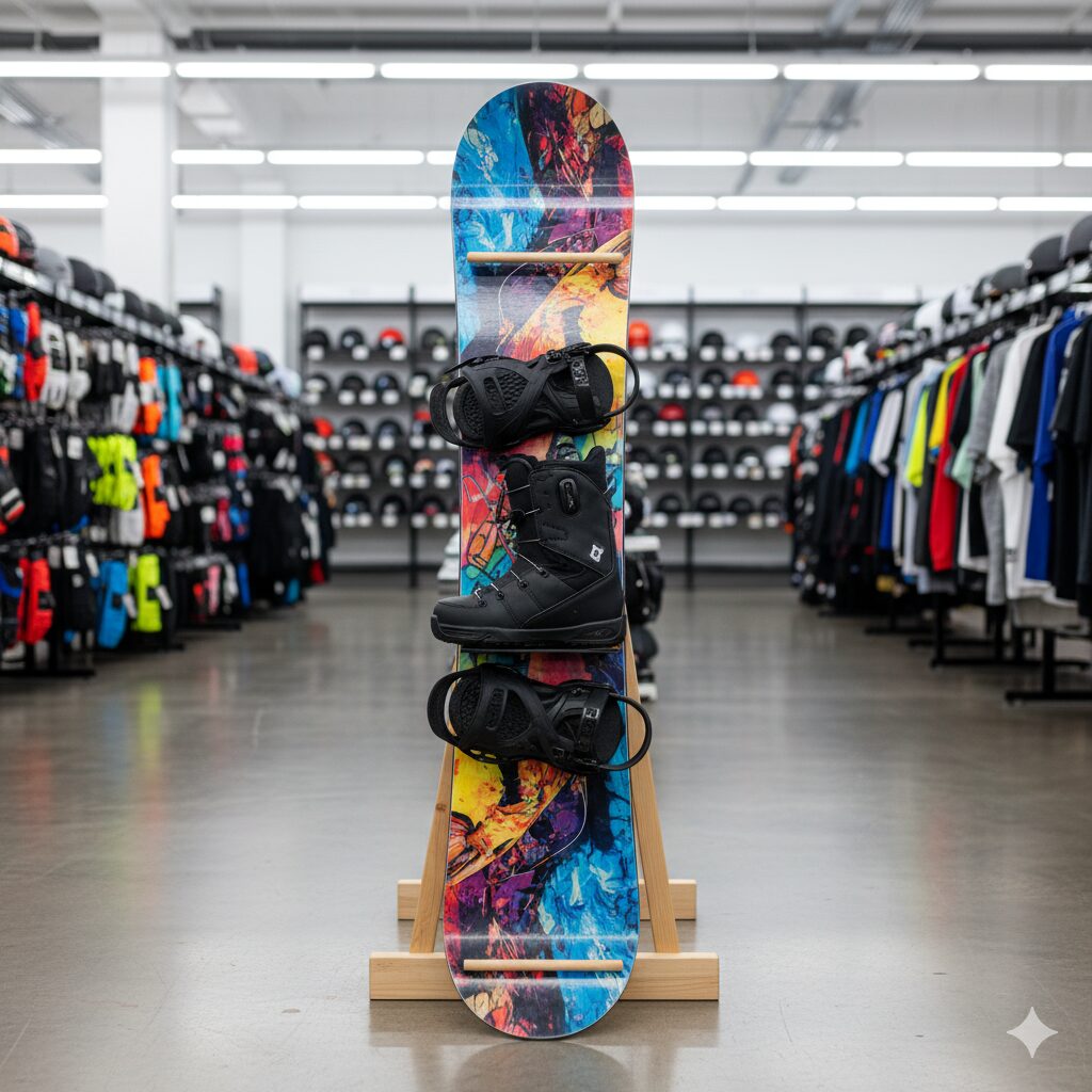 型落ち・中古品でスノボ一式の値段を抑える場合:ネットと実店舗の価格差