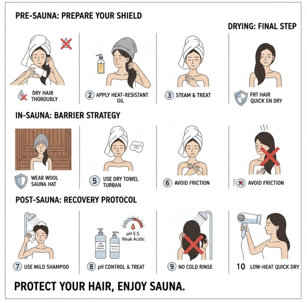 Q&A：サウナと髪の毛のパサつきに関する疑問