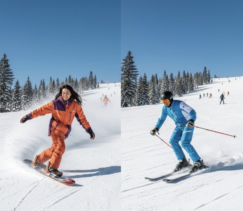 【徹底比較】スノボとスキー初心者が知るべき8つの違い