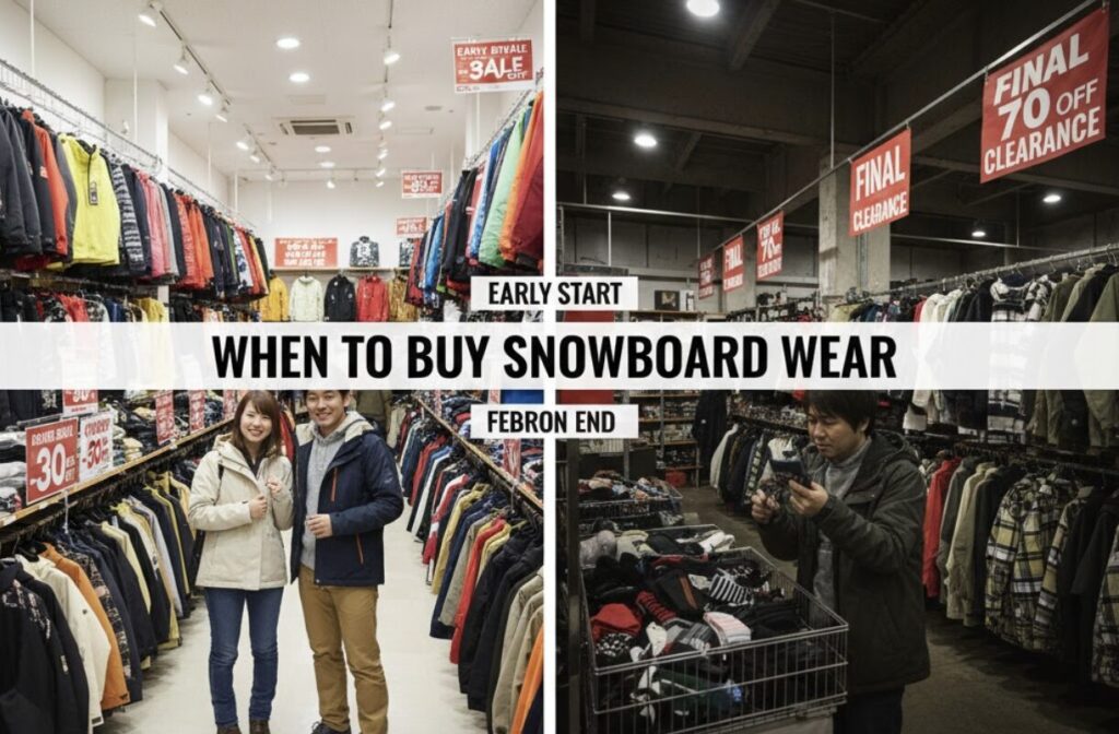スノボウェアを最も安く買える時期はいつ?