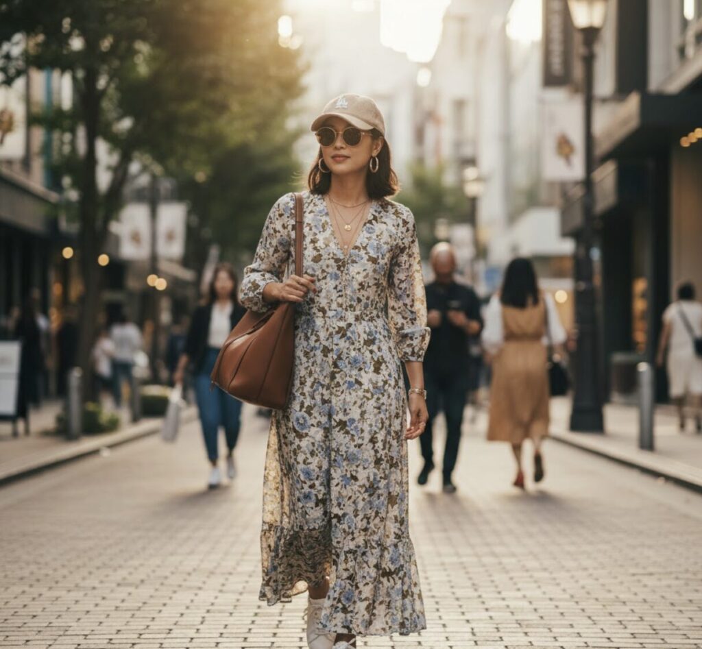 定番色「黒・青」とトレンド色「ブラウン」を取り入れる配色戦略