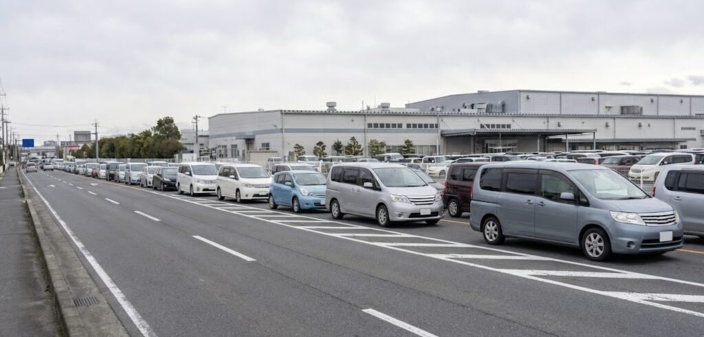 【美原工場会場】車で行くなら必須!駐車場と渋滞のリアルな実情