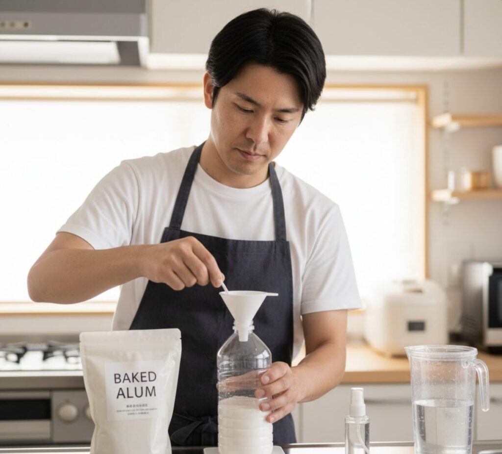 ミョウバン水を「効果ない」と嘆く人が失敗しないための具体的な作り方・使い方