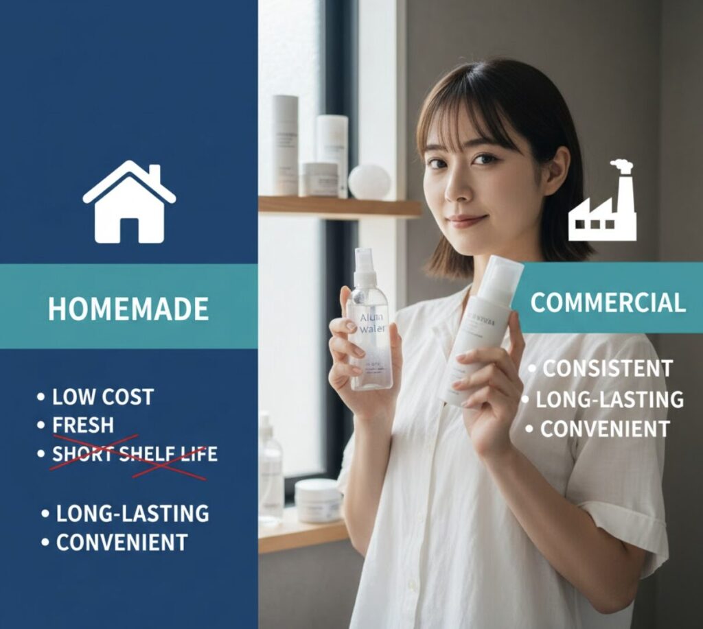 【最終結論】「効果ない」を回避する代替品とミョウバン水の賢い選び方