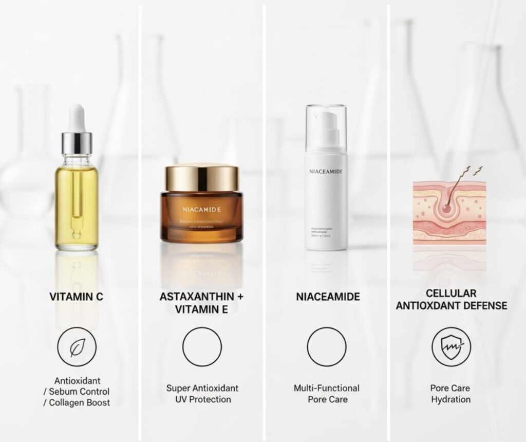 黒ずみ予防の鍵「抗酸化」スキンケア成分4選