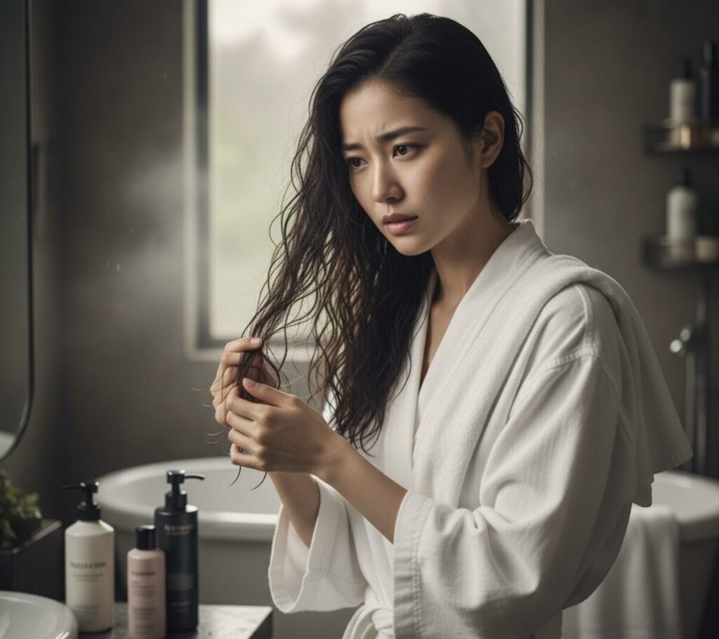 風呂上がりに髪の毛がパサパサになる5つの根本原因